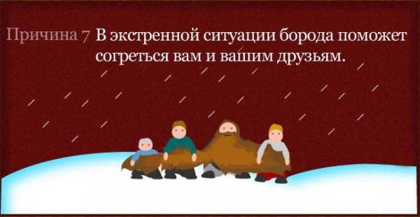 с бородой тепло