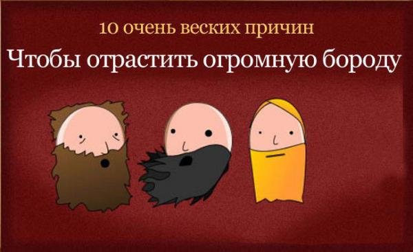 причины отрастить бороду