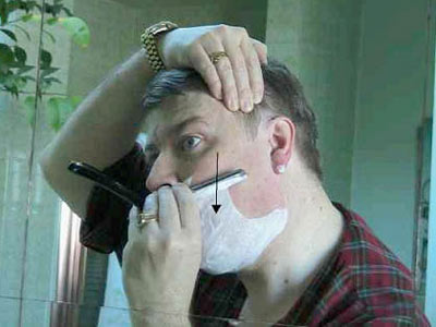 бритье опасной бритвой