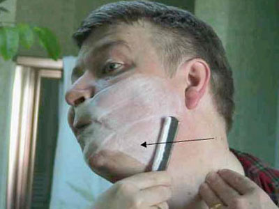 Бритье опасной бритвой