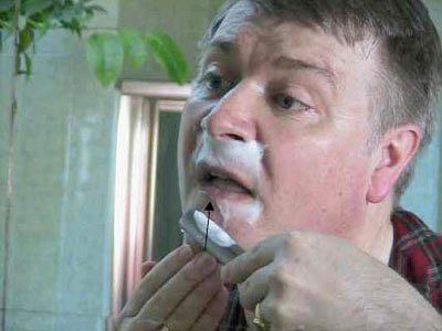 Бритье опасной бритвой