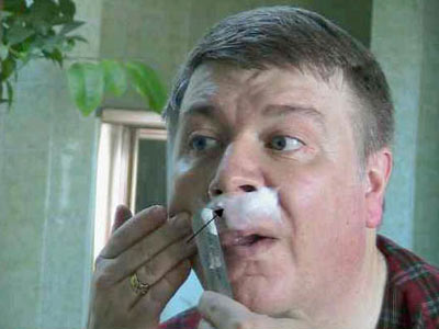 Бритье опасной бритвой