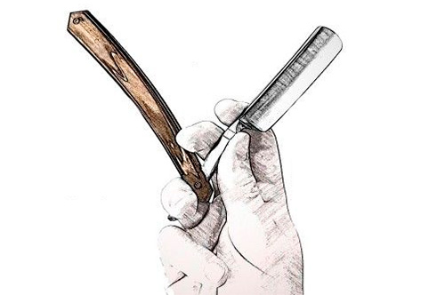 Как держать опасную бритву